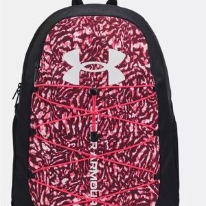 Under Armour Hustle scrimmage Black & Raspberry Backpack